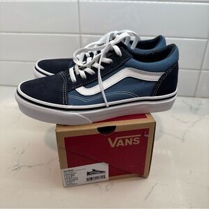 Vans Old Skool Blue and White Sneakers boys skate shoes lace up